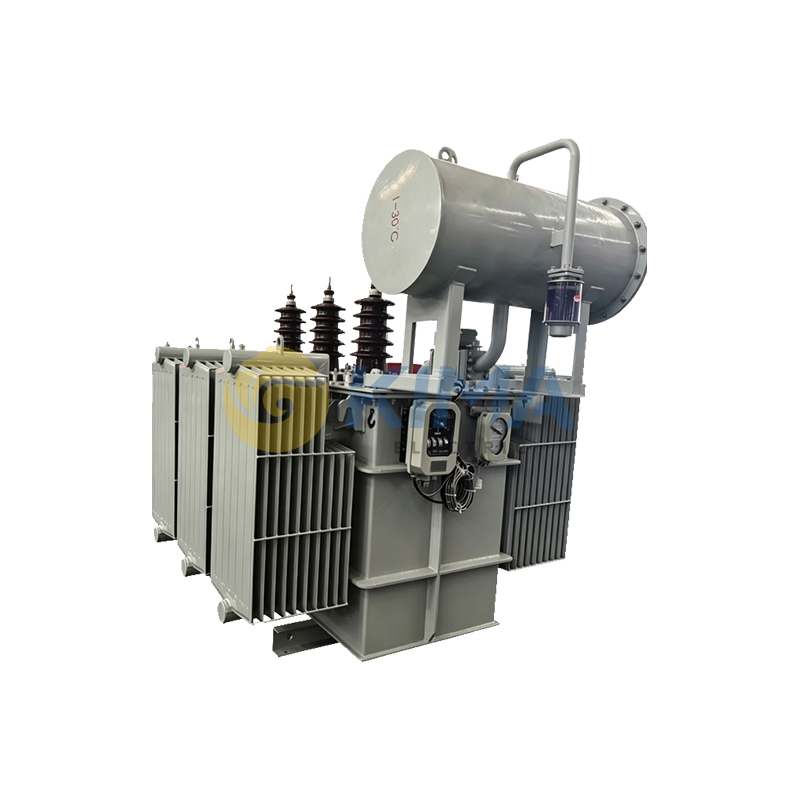 Transformateur de distribution triphasé immergé dans l'huile de type conservateur jusqu'à 35 kV